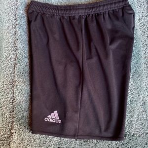 Boys adidas black shorts size medium EUC